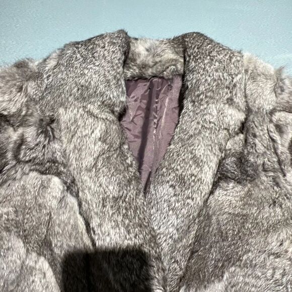 Vintage 1960’-70’s Rabbit Fur Coat size S - Picture 5 of 10